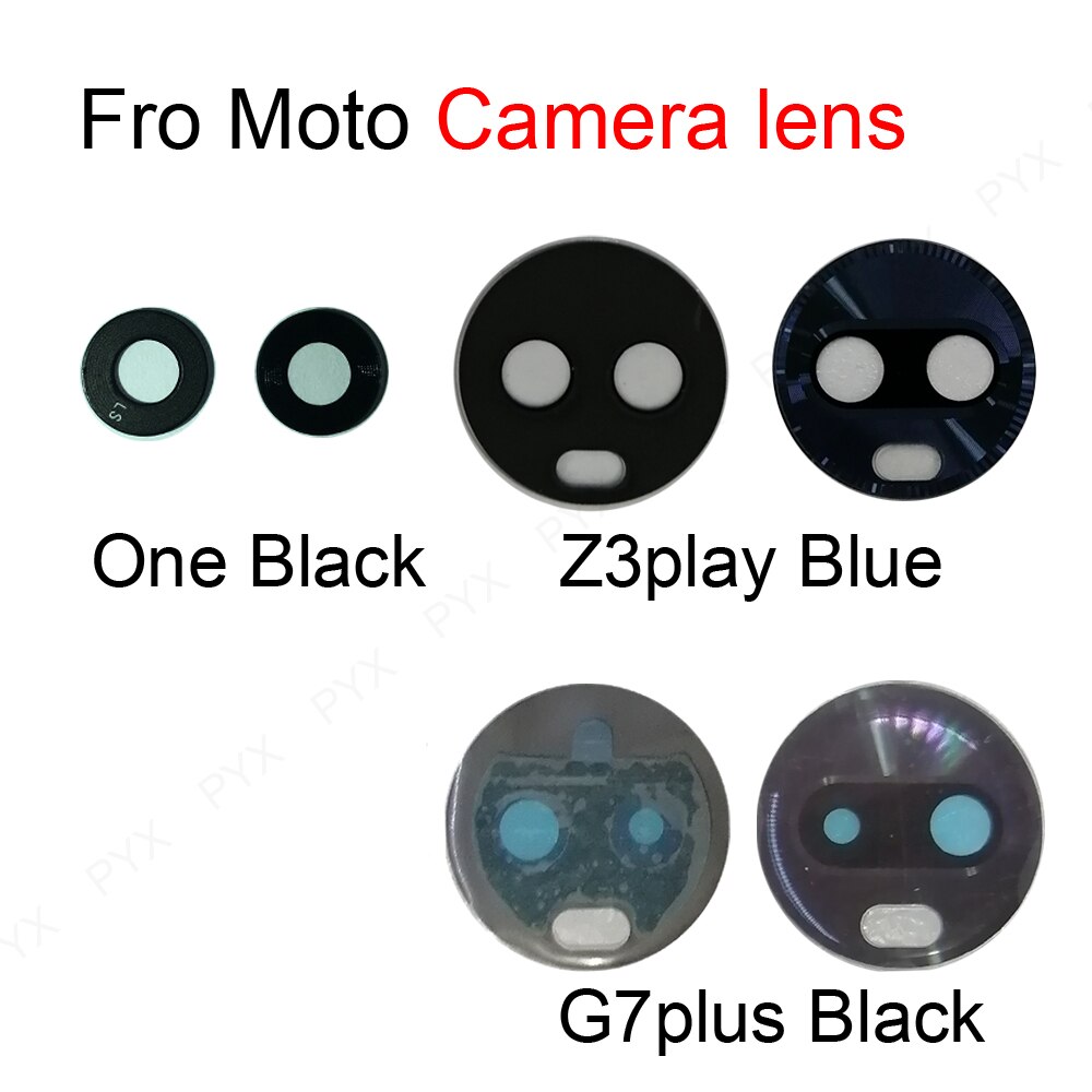 Tylna soczewka aparatu tylnego dla Moto One G8 play G5s G6 G7 moc E6 G8 E7 Plus zagraj w jedną hiperfuzję z naklejką na Z3 Play