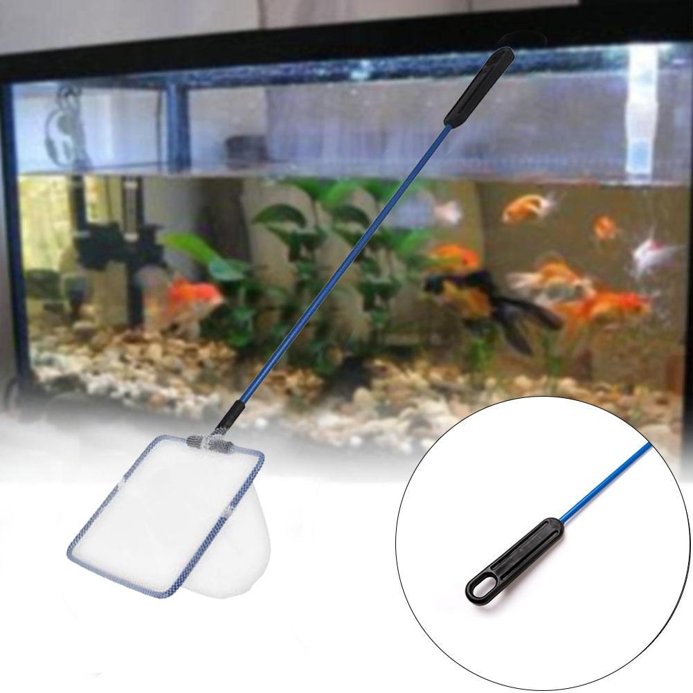 Metall Rahmen Aquarium Goldfisch Fisch Kescher 8,5 x6/10x8.5/13,3 x10.8/15,3 x12cm Fisch Panzer Schwimm Lange Griff Reinigung Werkzeug Heißer