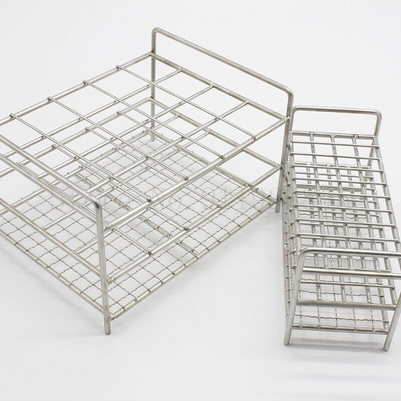 1PCS Lab Stainless Steel Wire 40 holes or 50holes Centritube Tube Holder Test Tube Rack for DIA 13/16/17/19/21/26/30/32mm Tubes