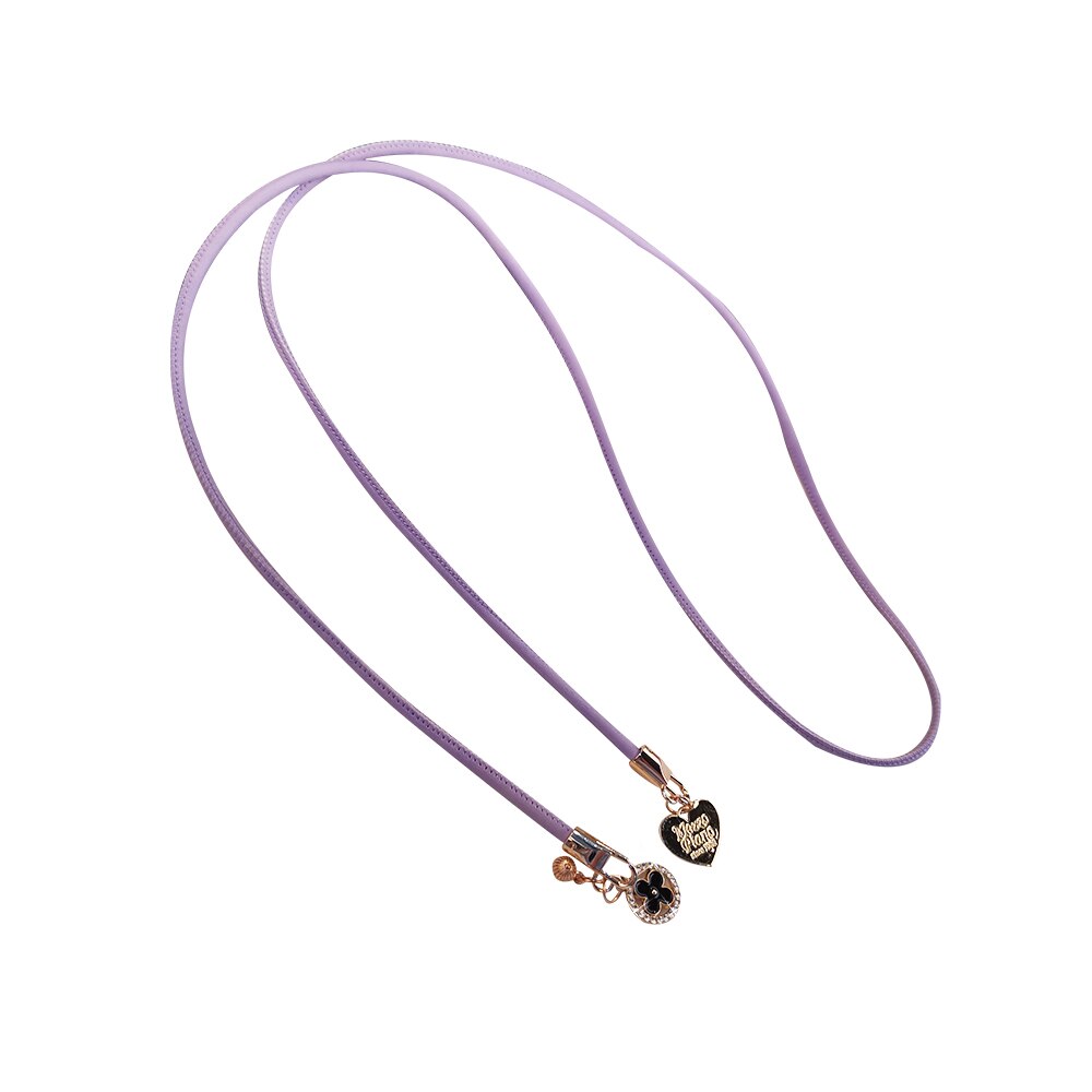 Crossbody Ring Diamant Vier-Leaf Camera Houders Toetsen Lanyard Charm Strap Clover Lederen Lanyard Mobiele Telefoon Lanyard Voor Iphone
