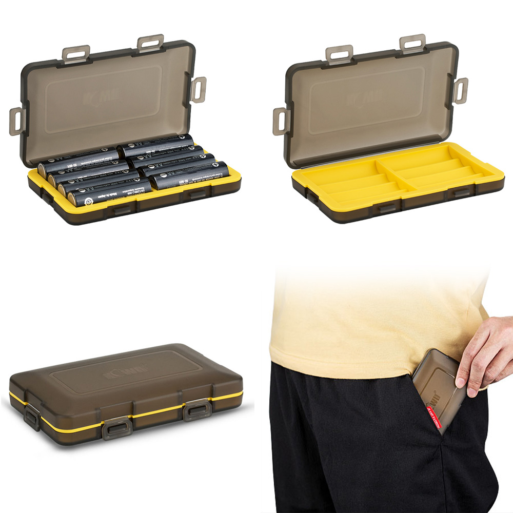 2-Pack Batterijhouder - Waterdichte Plastic Organizer voor 14500 Batterijen