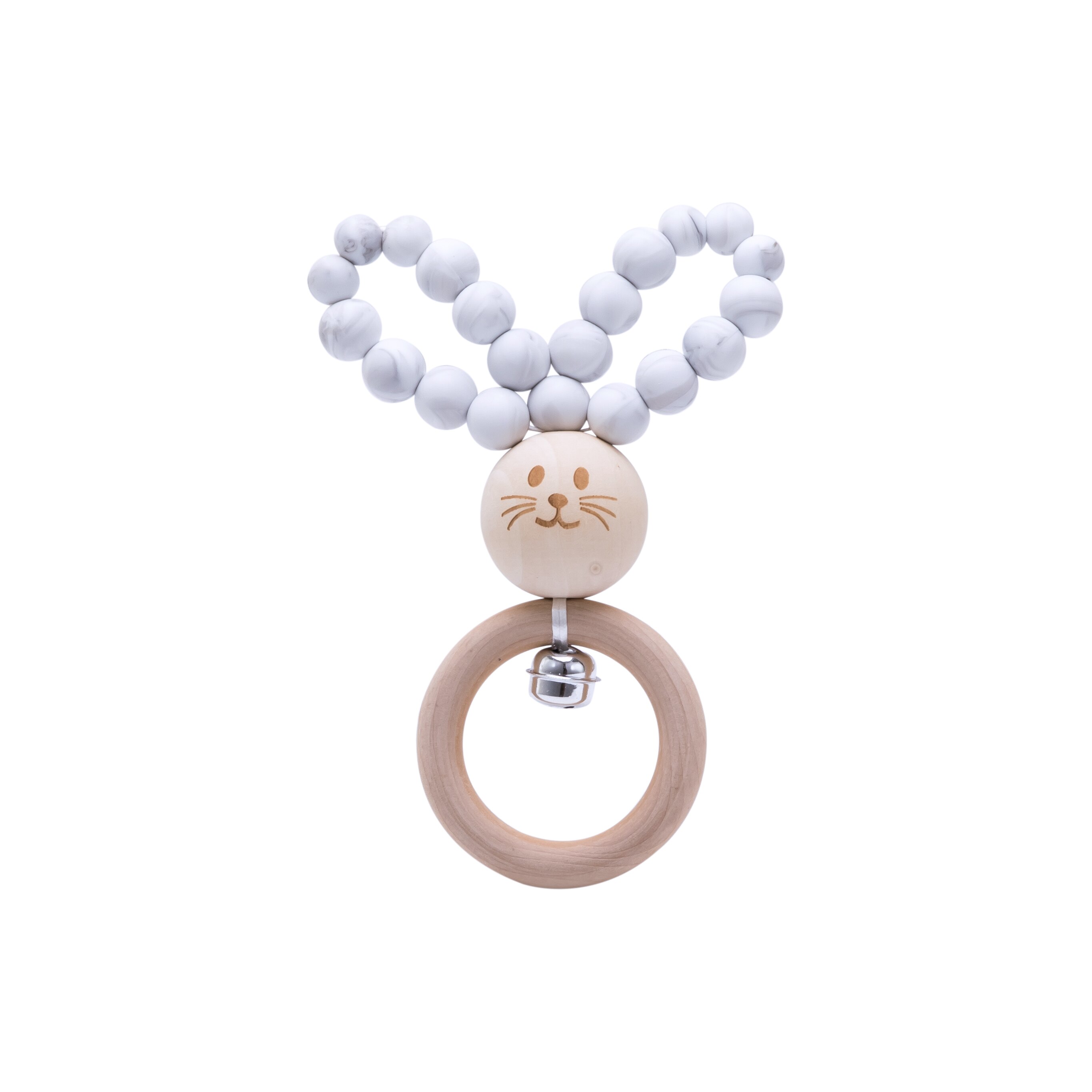 Houten Baby Bijtringen Bunny Beukenhout Rammelaars Tandjes Knaagdieren Tiny Staaf Baby Speelgoed Hanger Voor Pasgeboren Verpleging Kinderen Producten: Marble