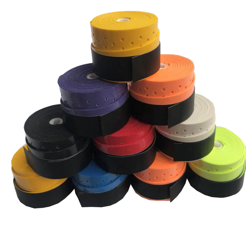 HAKI-empuñaduras de tenis adhesivas, mango de raqueta de tenis perforada, de color negro, sobre agarre, 10 Uds.,: assorted colors