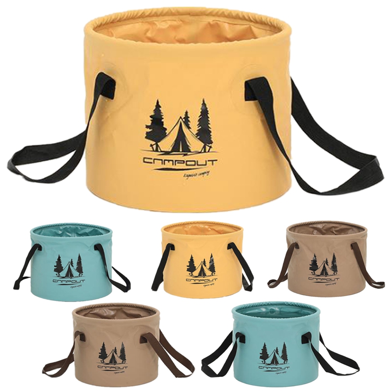 CAMPOUT Camping Folding Bucket Portable Wash Basin Foot Basin Travel Fishing Bucket Camping Storage Bucket