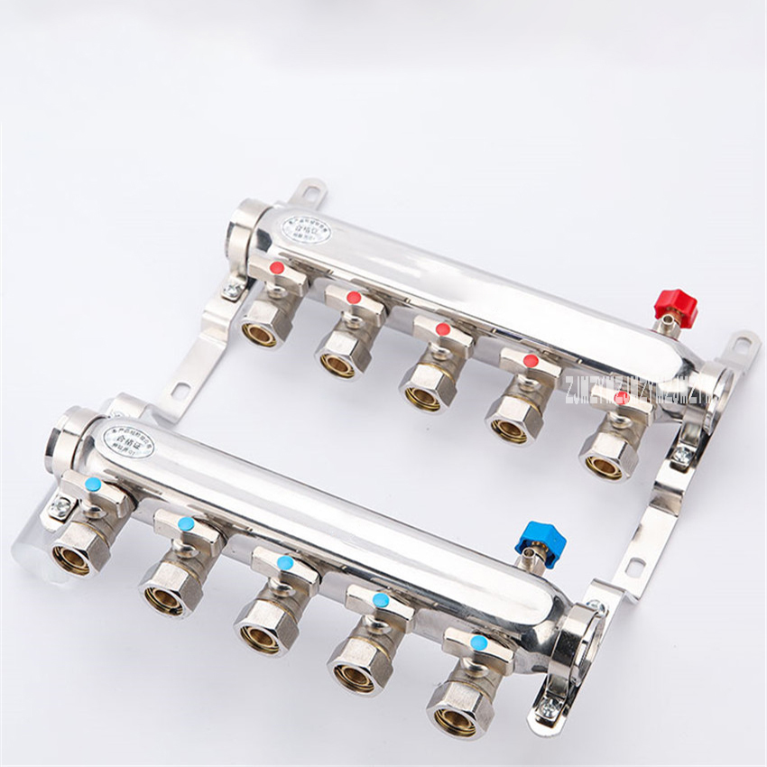 Floor Heating Manifold Geothermal Water Separator Valve Divider Knockout Drum Trap Steel Stainless Steel Set Water Segregator