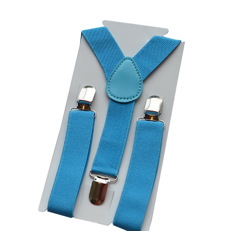 Justerbara barn hängslen bälte baby pojkar flickor clip-on y-back elastiska hängslen kostym soild färg rem tillbehör: 5