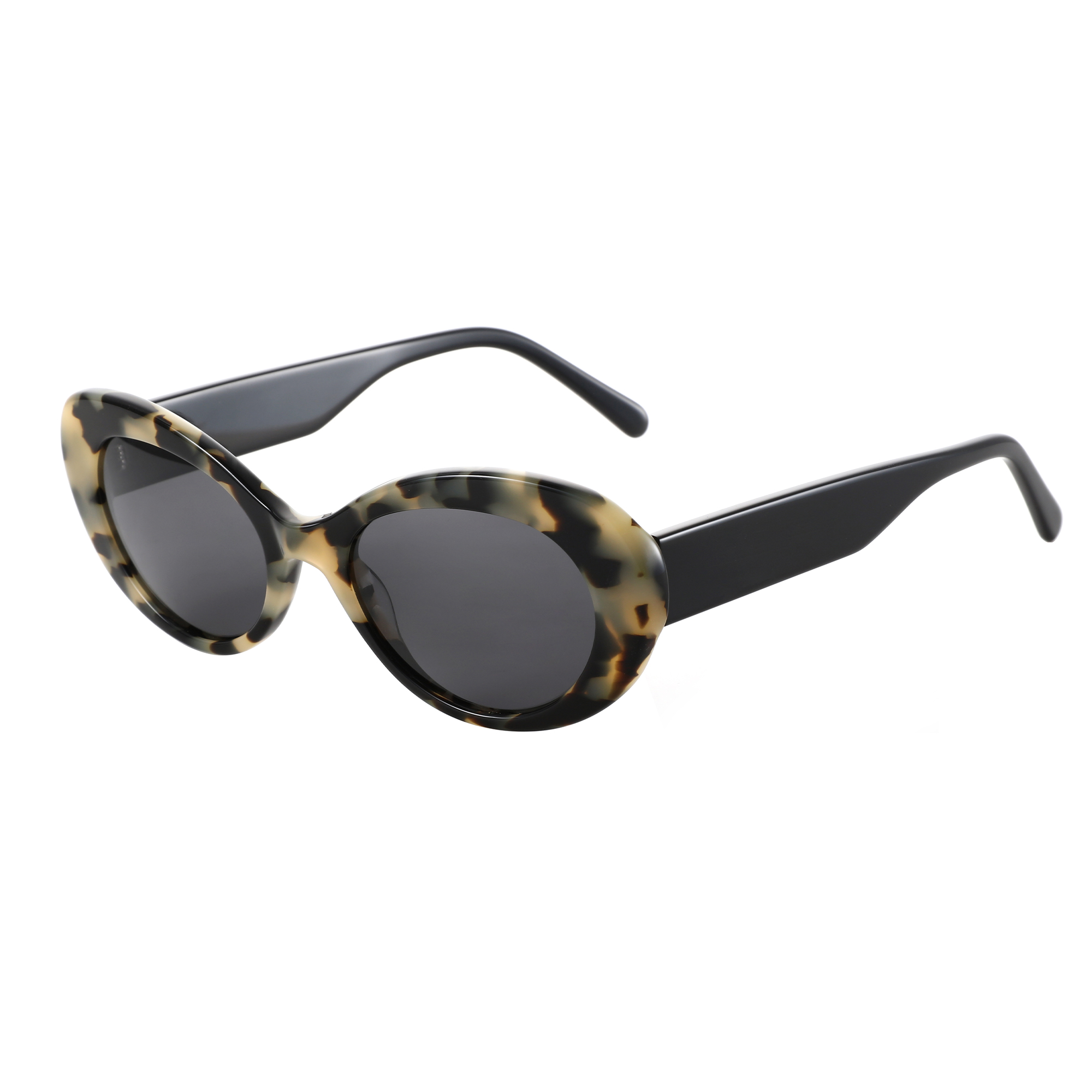 ZENOTTIC dames ovale handgemaakte acetaat gepolariseerde zonnebril UV400 beschermende zonnebril voor dames cadeau: Rood