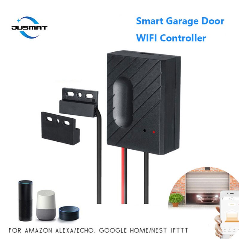 Smart Garage Door Opener WIFI Remote Control Voice Control Compatible Alexa Echo Google Assistant Smart Speaker Ewelink App