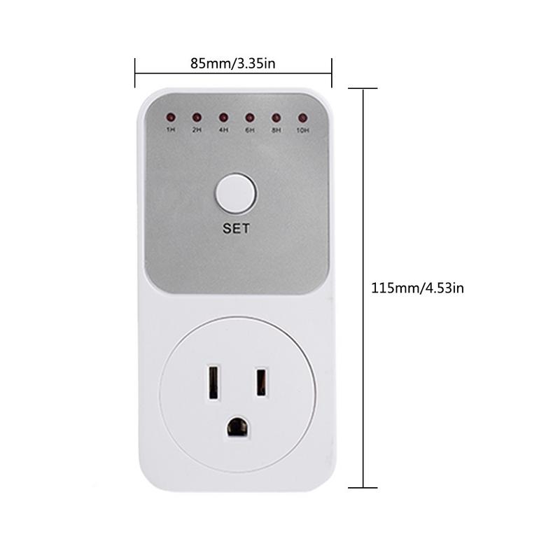 1PC Countdown Timer Switch Smart Control 1-10 Hours Countdown Timer Socket Auto Shut Off Outlet Electronic Device US/EU/UK