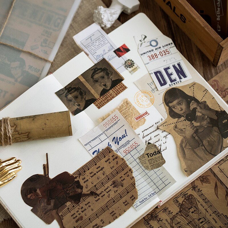 Vintage ekspeditioner kort baggrund papir kraftkort journalisering junkdiy scrapbog håndbog materiale papir lomo kort