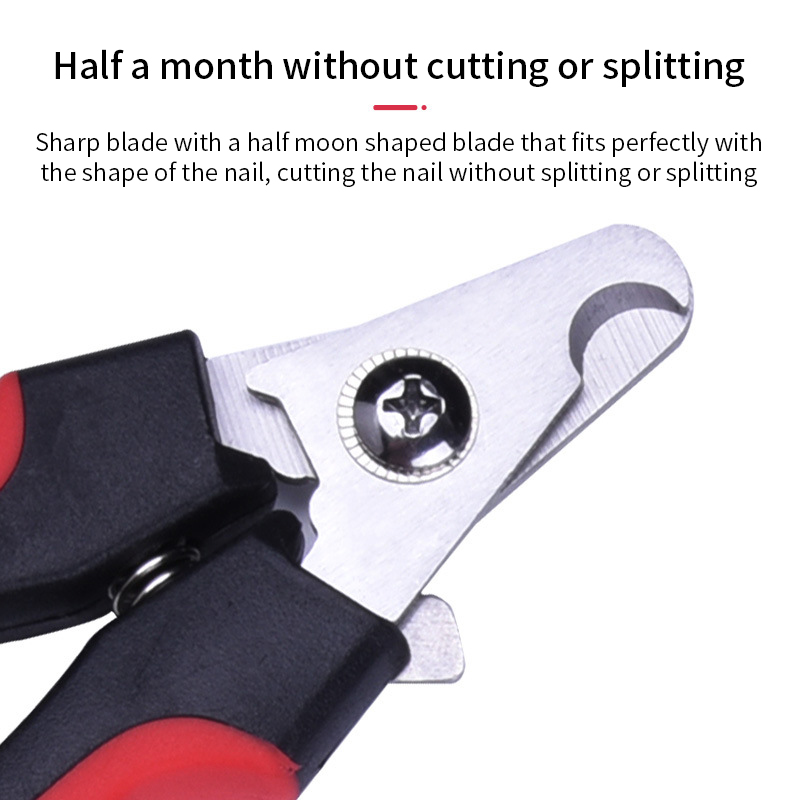 Coupe-ongles pour chien et chat, avec faucille, ciseaux de toilettage en acier inoxydable, pour griffes d'animaux, fournitures pour chiens