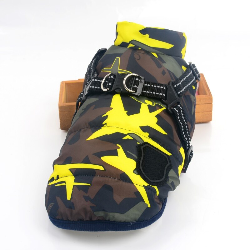 Pet Dog Cotton Material Vest Windproof Fabric Simple Adjustable Beautiful Clothes Autumn and Winter: Y / XL