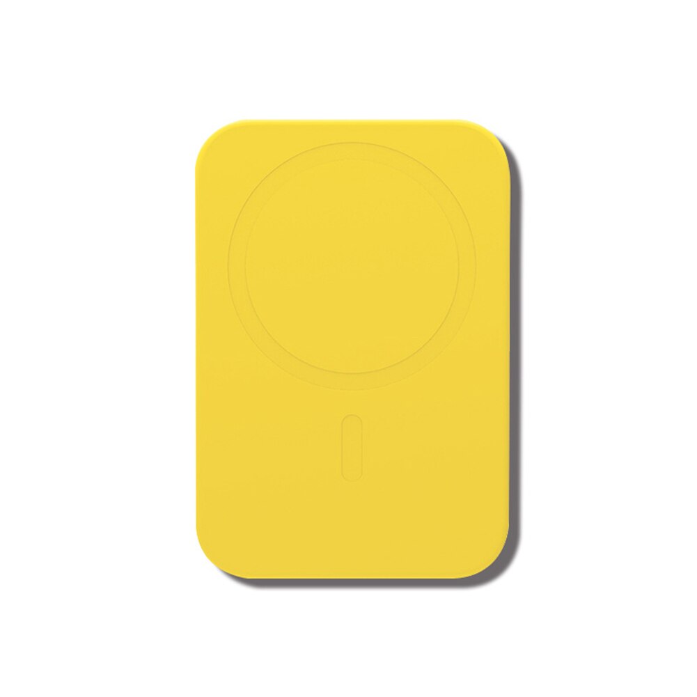 Shockproof Battery Case Silicone Power Bank Protective Case for Apple External Battery Protective Case: Yellow