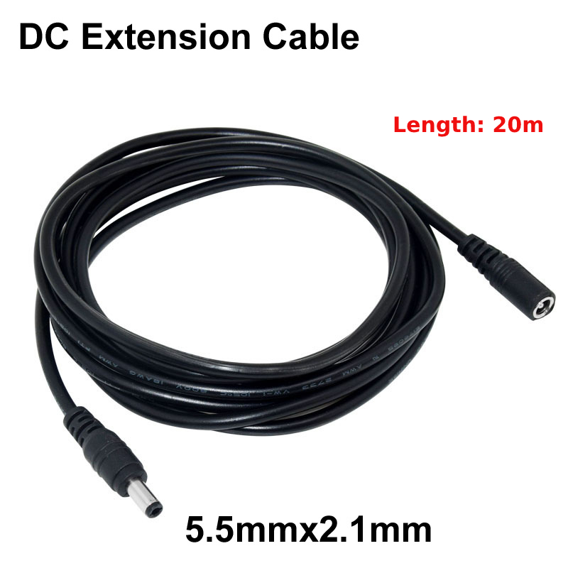 1/2/3/5M 12V 5521 Dc Stroomverlengkabel Snoer 5.5*2.1Mm Jack Mannelijke Naar Vrouwelijke Voedingskabel Voor Wifi Ahd Ip Beveiligings Cams Cctv Etc: green