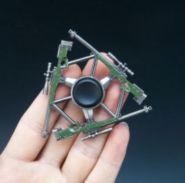 Fidget Spinner Nuovo Jedi Di Sopravvivenza Punta Delle Dita Gyro del Metallo Della Lega Del Trifoglio EDC Adulto Bambino Annoiato Anti-Stress di ADHD Giocattolo Creativo: AWM sniper rifle