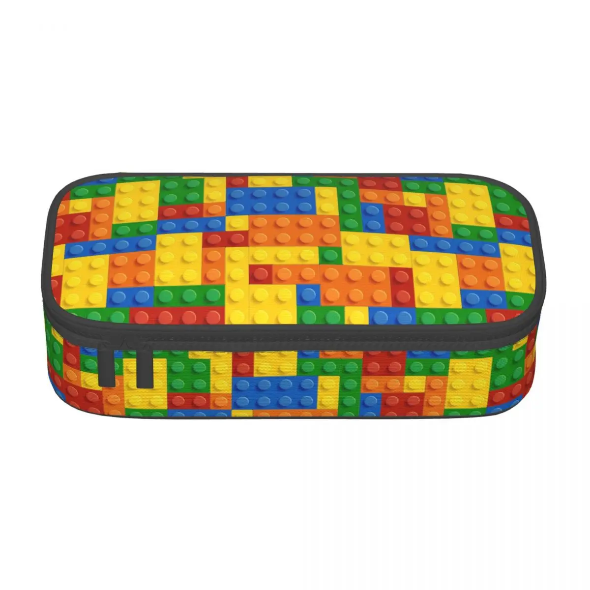 Custom Kawaii Building Blocks Pattern Pencil Cases for Boy Girl Large Storage Colorful Pencil Box School Accessories: WIT