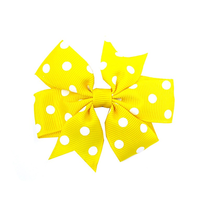 Leuke Baby Meisjes Dot Boog Knoop Kids Haar Clip Haarspelden Voor Kinderen Meisje Haar Band Boog Diy Haaraccessoires Beste Haar Ornament