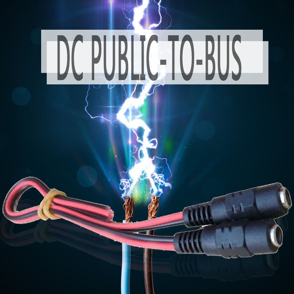 5 Pairs/SET Durable Use 5.5x2.1mm Male + Female DC Power Socket Jack Plug Connector Cable Cord Wire 12V