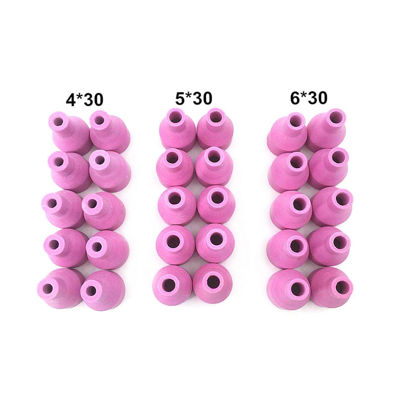 10Stck Keramik Düse Für QQ-150A QQ150 Perücke-schweißbrenner 4/5/6x30 Porzellan Düse Keramik schutz Mund Fabrik