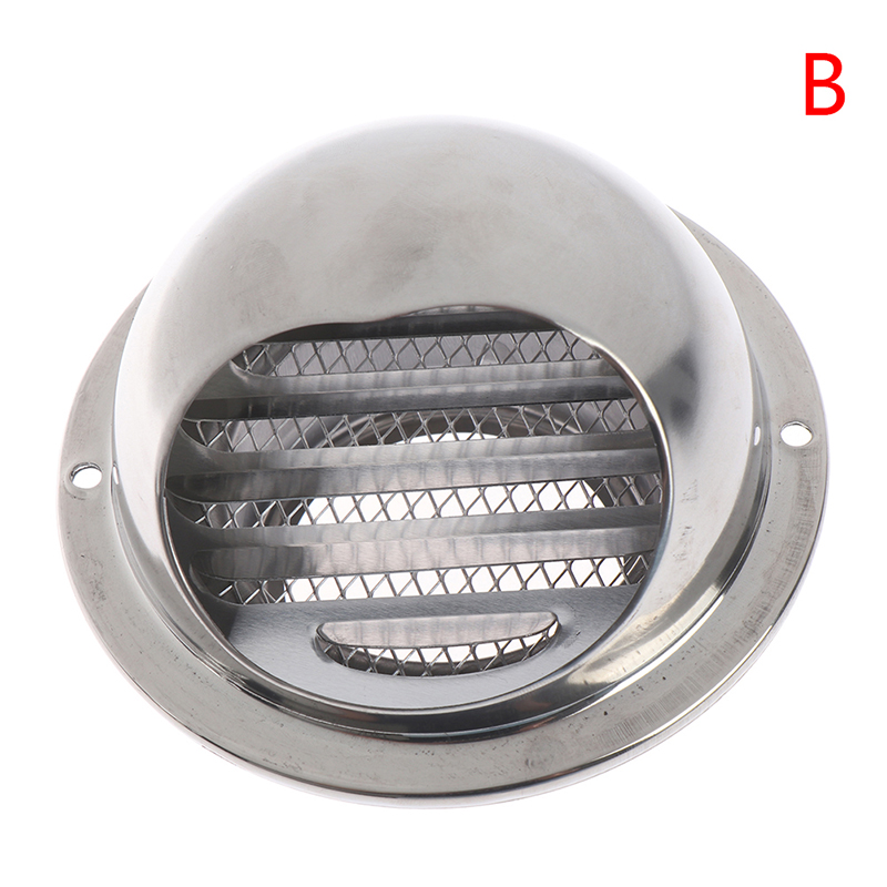 Stainless Steel Wall Air Vent Grille Ducting Ventilation Extractor Outlet Louvres Hemisphere 70-150mm: B
