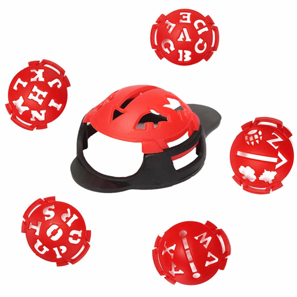 Golfbal lijn liner marker sjabloon tekening uitlijning markeringen bord gereedschap golf scriber accessoires 6 stuks/set
