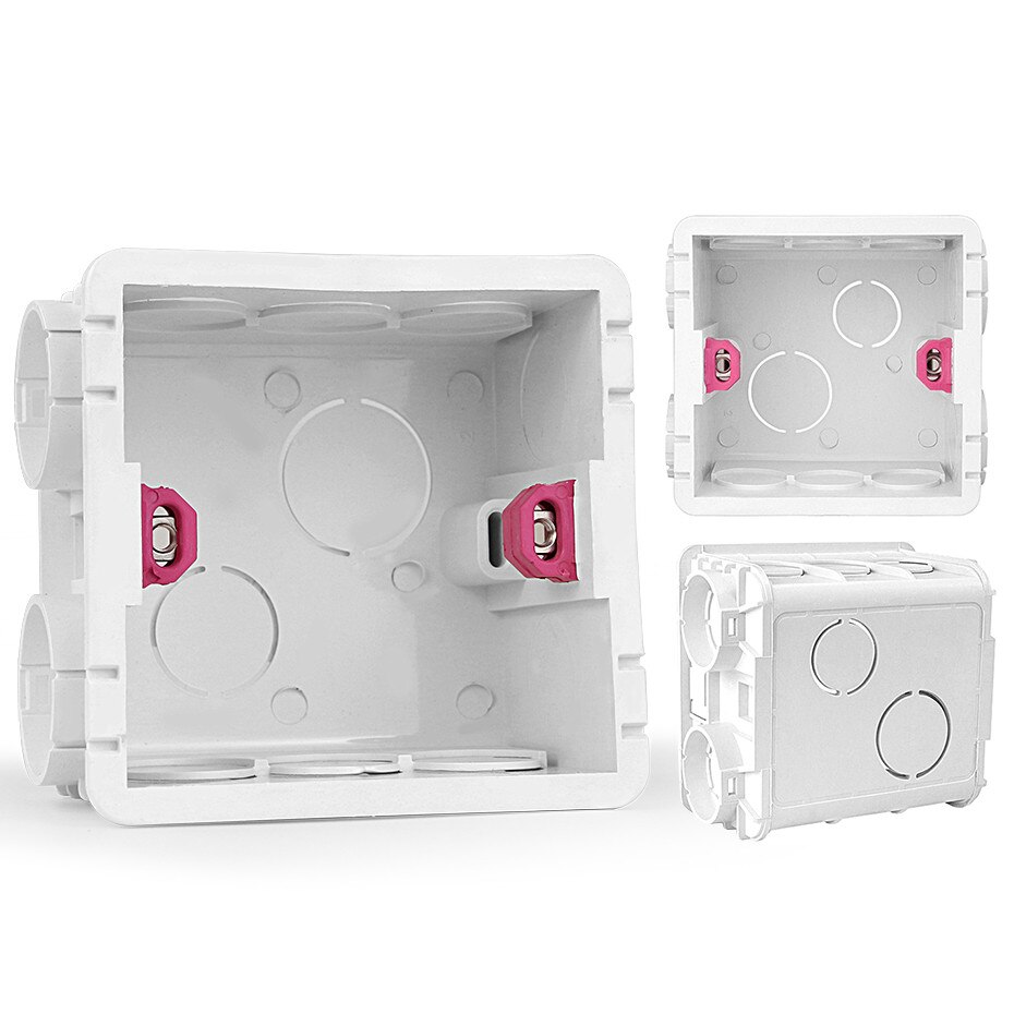 Socket Dark Box For 86 Type Switch and Socket Internal Cassette Switch Dark Box Wiring Back Box Internal Mounting Box Adjustable
