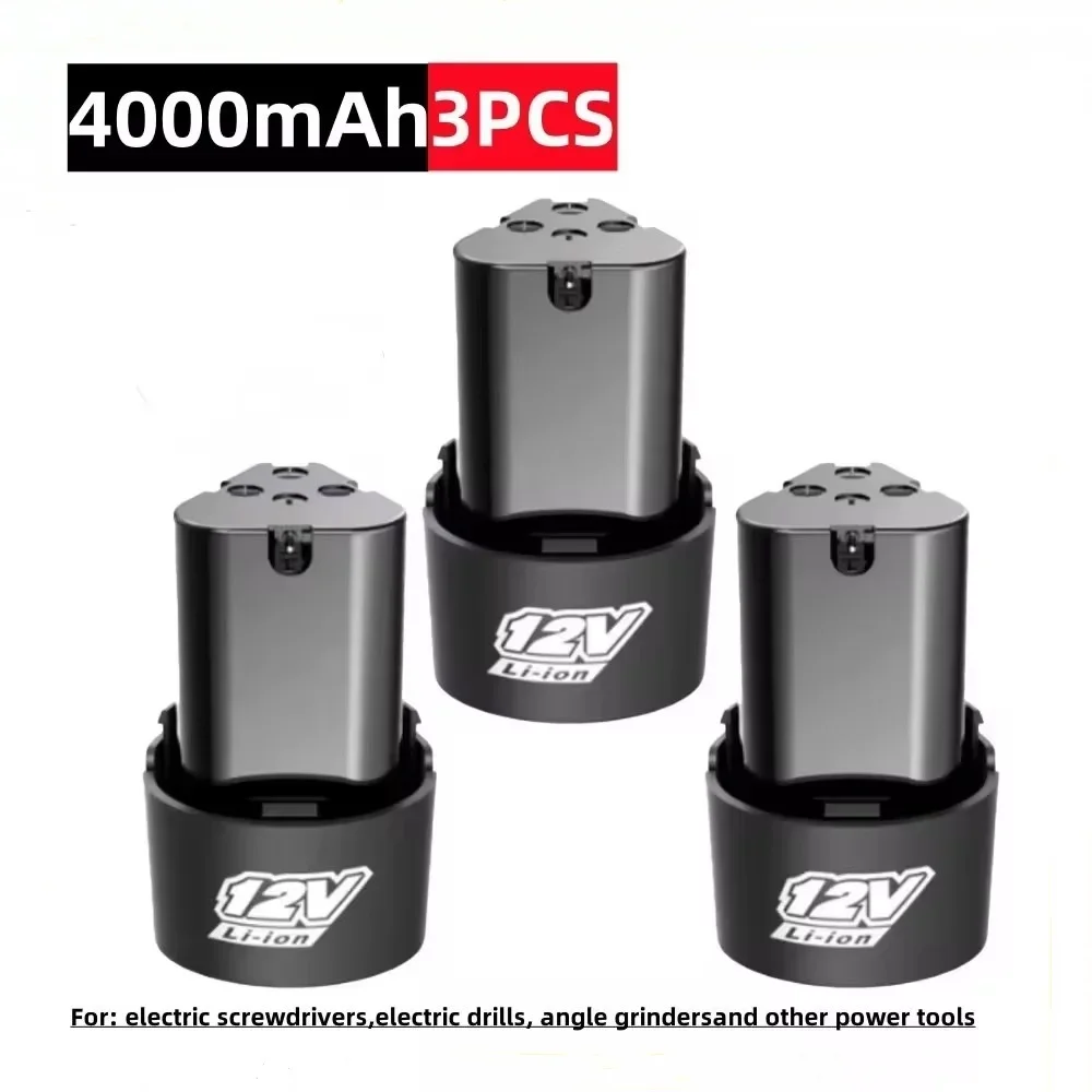 Universele 12V 16,8V 4000mAh oplaadbare lithiumbatterij voor schroevendraaiers, elektrische boormachines, haakse slijpmachines en ander elektrisch gereedschap: Oranje