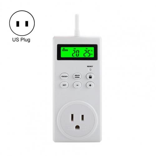 Socket Controller Smart Power Socket Outlet Temperature Sensor Controller Plug Intelligent Relay Switch Home Automation Remote: US Plug