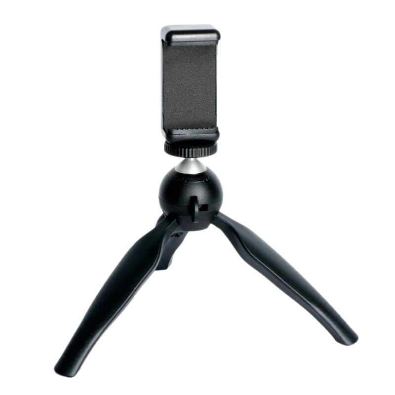 Accessoires de caméra Portable caméra de poche Mini trépied de table avec support de téléphone pour Sony Samsung téléphone Portable téléphone intelligent (Bla