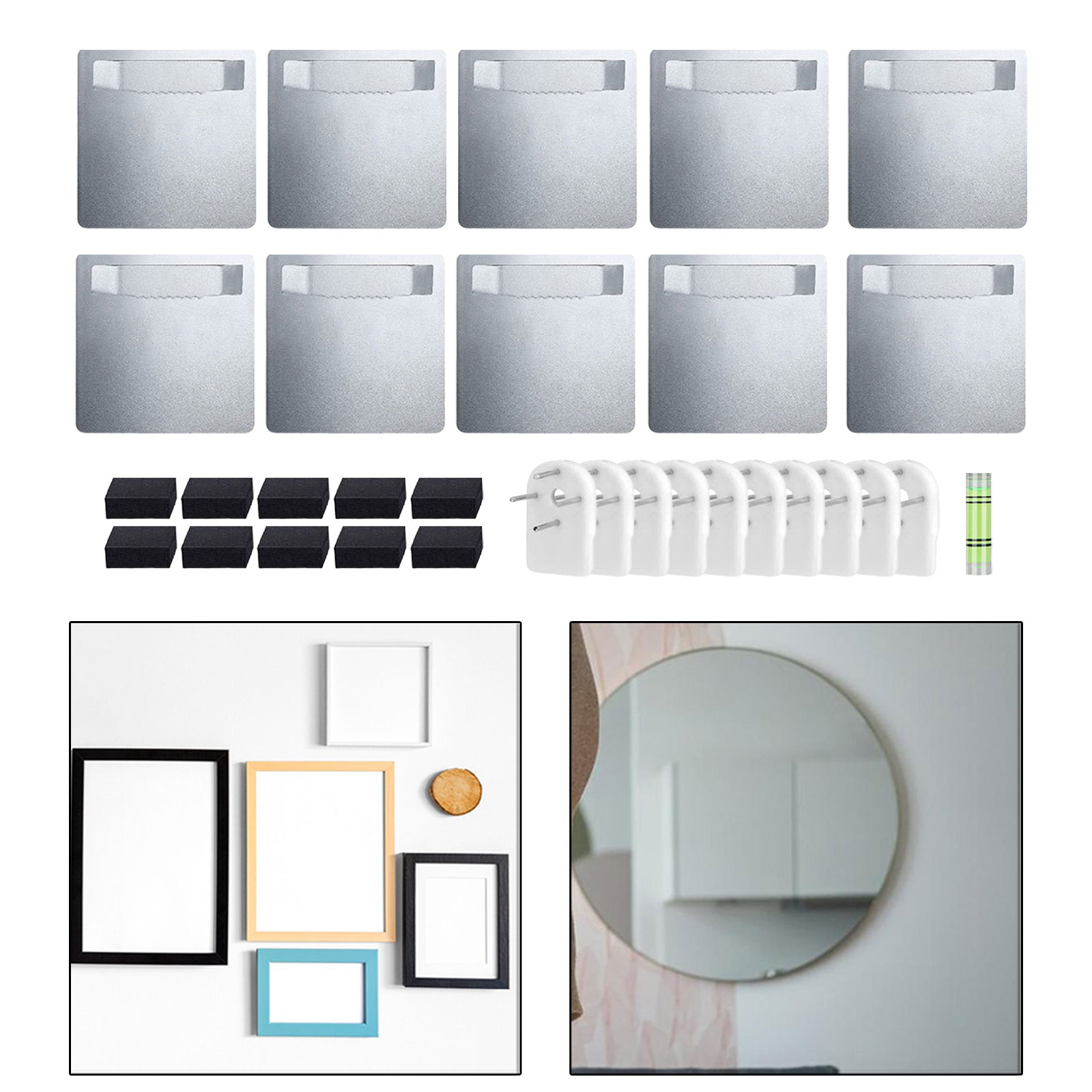 Ensemble de cintres adhésifs pour photos, bandes de bande pour cadre sans poinçon, autocollants muraux pour affiche fixe