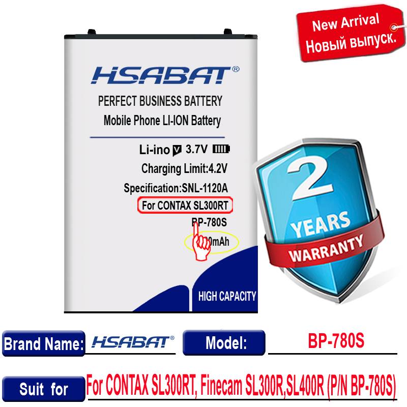 HSABAT 1000mAh Camera Battery for CONTAX SL300RT,For Finecam SL300R,SL400R (P/N BP-780S)