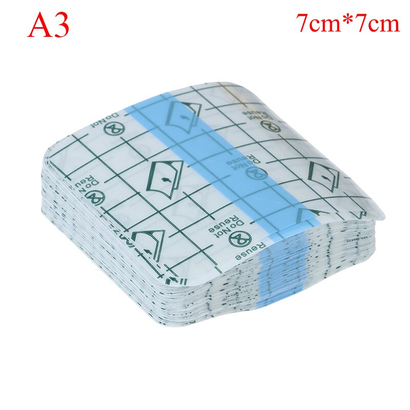 100Pcs/50Pcs Transparante Tape Pu Film Pleister Waterdicht: 7cm x 7cm 100pcs