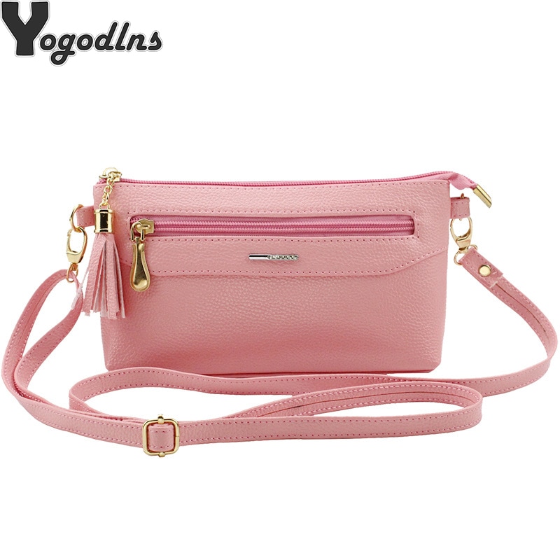 Femmes sac de messager sac à bandoulière en cuir synthétique polyuréthane gland rabat sacs dames Mini sac à main petite fermeture éclair enveloppe sac