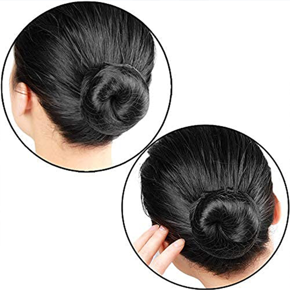 Redecilla para el cabello negra - 100 unidades - Redecillas invisibles para el cabello de nailon de 24 pulgadas para mujeres y hombres - Perfecta para moño, dormir y comida de cocina
