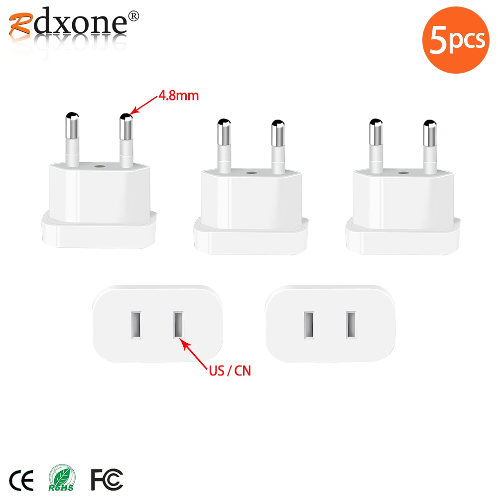 US to EU Adapter Electrical Socket US To EU Euro Europe Plug Power Plug Converter Travel Adapter