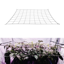 2Stck 4'' Gittergewebe Spaliernetz Pflanzenunterstützung Elastisches ScrOG/LST Netz mit Haken für drinnen wachsen Zelte Kasten Bausatz niedrig betonen Ausbildung