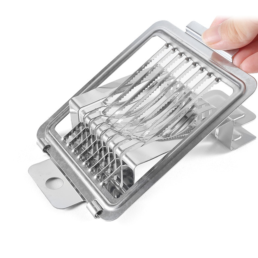 2 In 1 Stainless Steel Egg Slicer Eggs Cutting Slices Wire Egg Cheeses Chopper Cutter Tool For Slicing Strawberry Cheese Kiwi