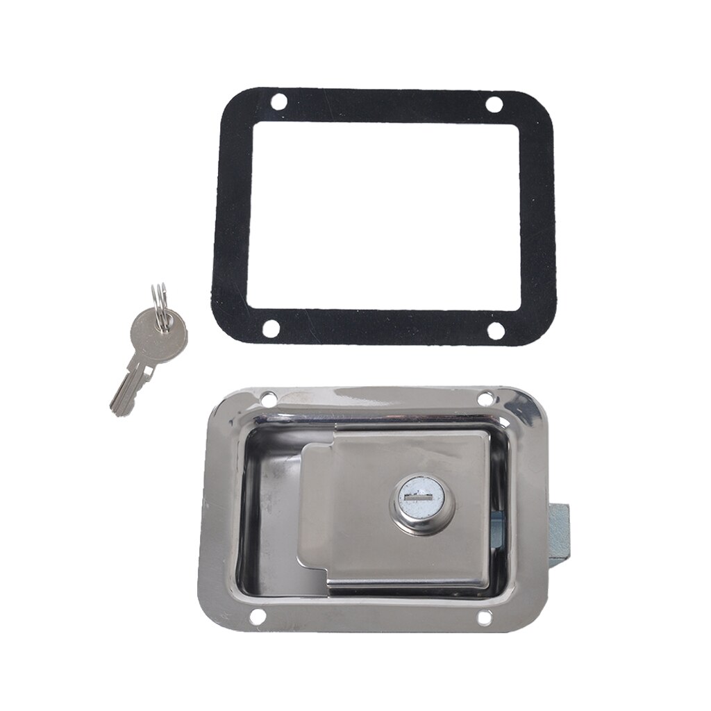 Marine Yacht RV Stainless Steel Paddle Latch &amp; Key For Caravans Tool Box
