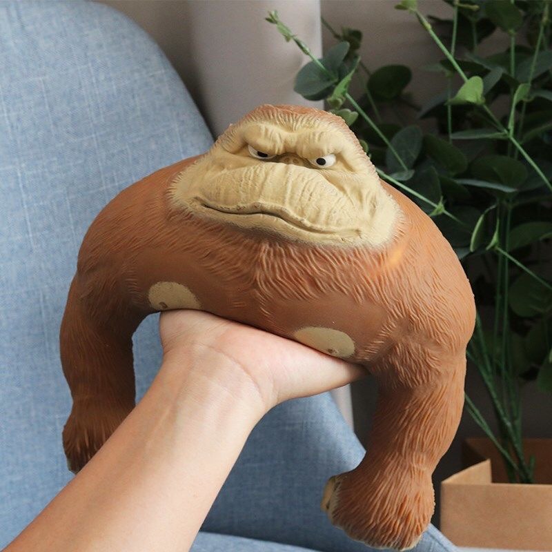 Grand jouet spongieux géant anti-stress, singe, orang-outan, pour adultes et enfants, doux et amusant
