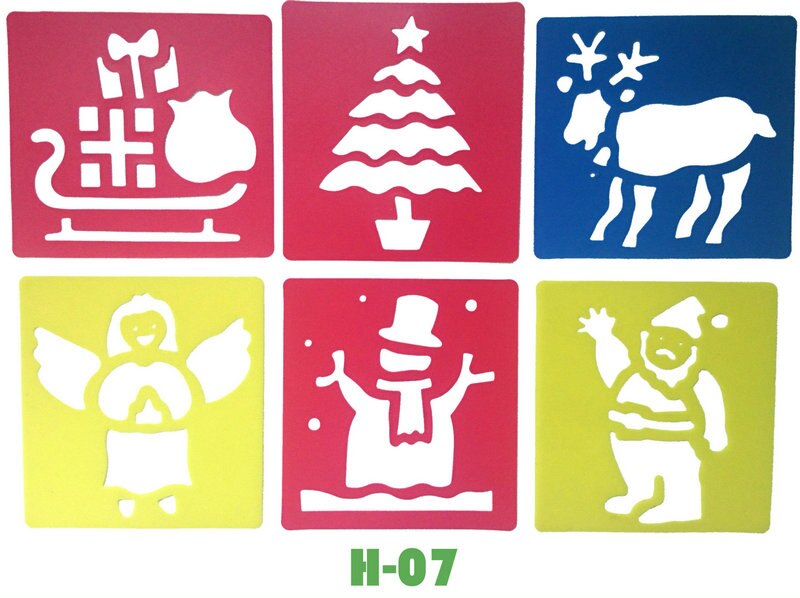 6 PCS/LOT. pesce granchio Anatra Rana modello di disegno stencil Per Bambini di arte bordo apprendimento Precoce giocattolo educativo Del Partito favor14x15cm 18 disegno: H-H7