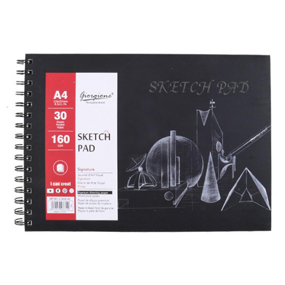 Sketch Pad Hardcover Sketchbook Spiral Bound Drawing Notebook For Artist Students Best For Birthday Christmas Thanksgiving: A4