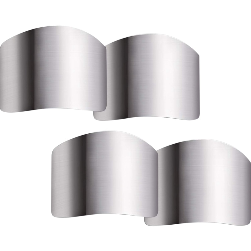 WSFS 4 Pack Stainless Steel Finger Guard Finger Protector Safe Knives Guard Chop Safe Slice Kitchen Tool For Dicing and Slic: Default Title