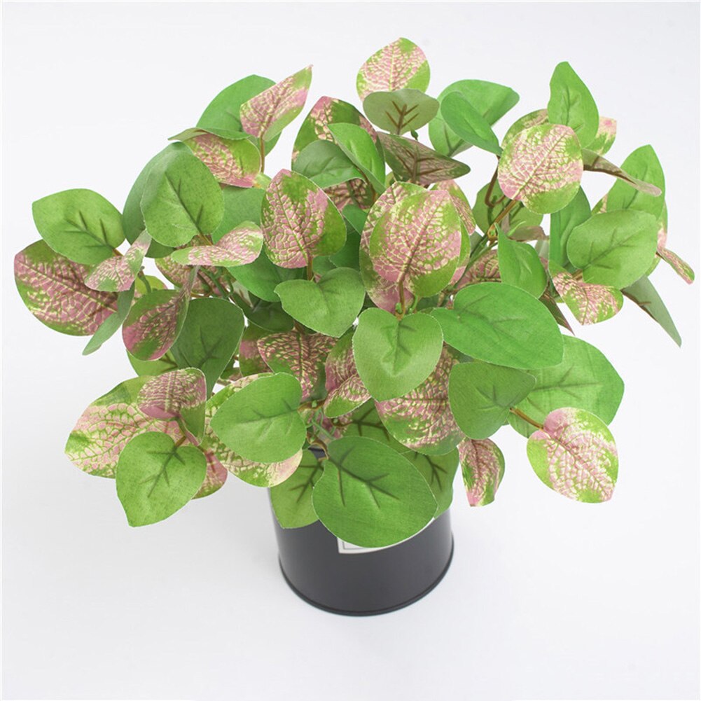 1pc konstgjorda eukalyptusbladsgren blomsterarrangemang festmöbler dekor