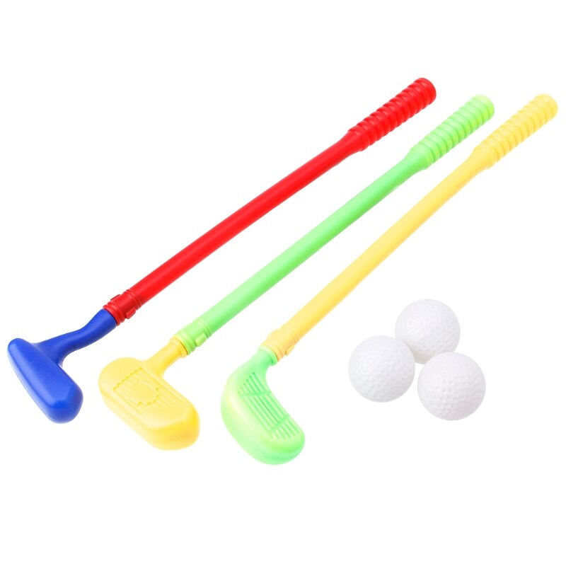 Stevige Mini Golf Sport Game 3 Clubs + 3 Bal Golf Club Speelgoed Outdoor Speelgoed Kids Nieuw