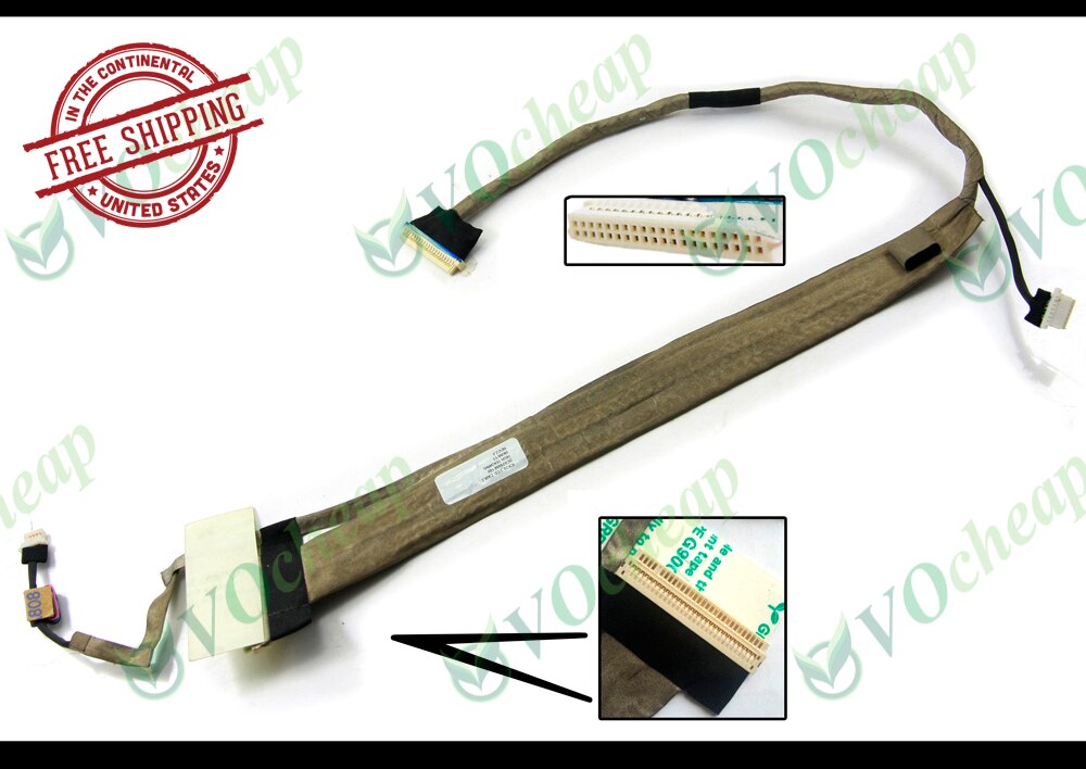 Cable LCD flexible Vedio genuino para Acer Aspire 7520 7720 17 pulgadas Series - DC02000E100 HIGH-TEK(W96)