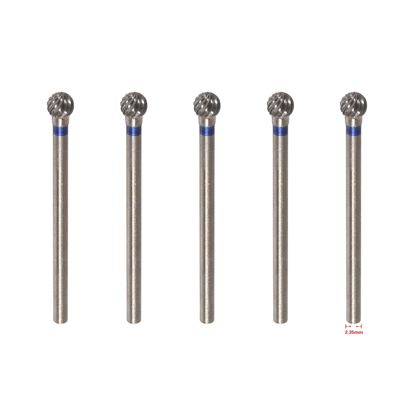 10 Sizes Dental Tungsten Carbide Steel Burs Teeth Drill 2.35mm Fit Polishing Handpiece Marathon: D04