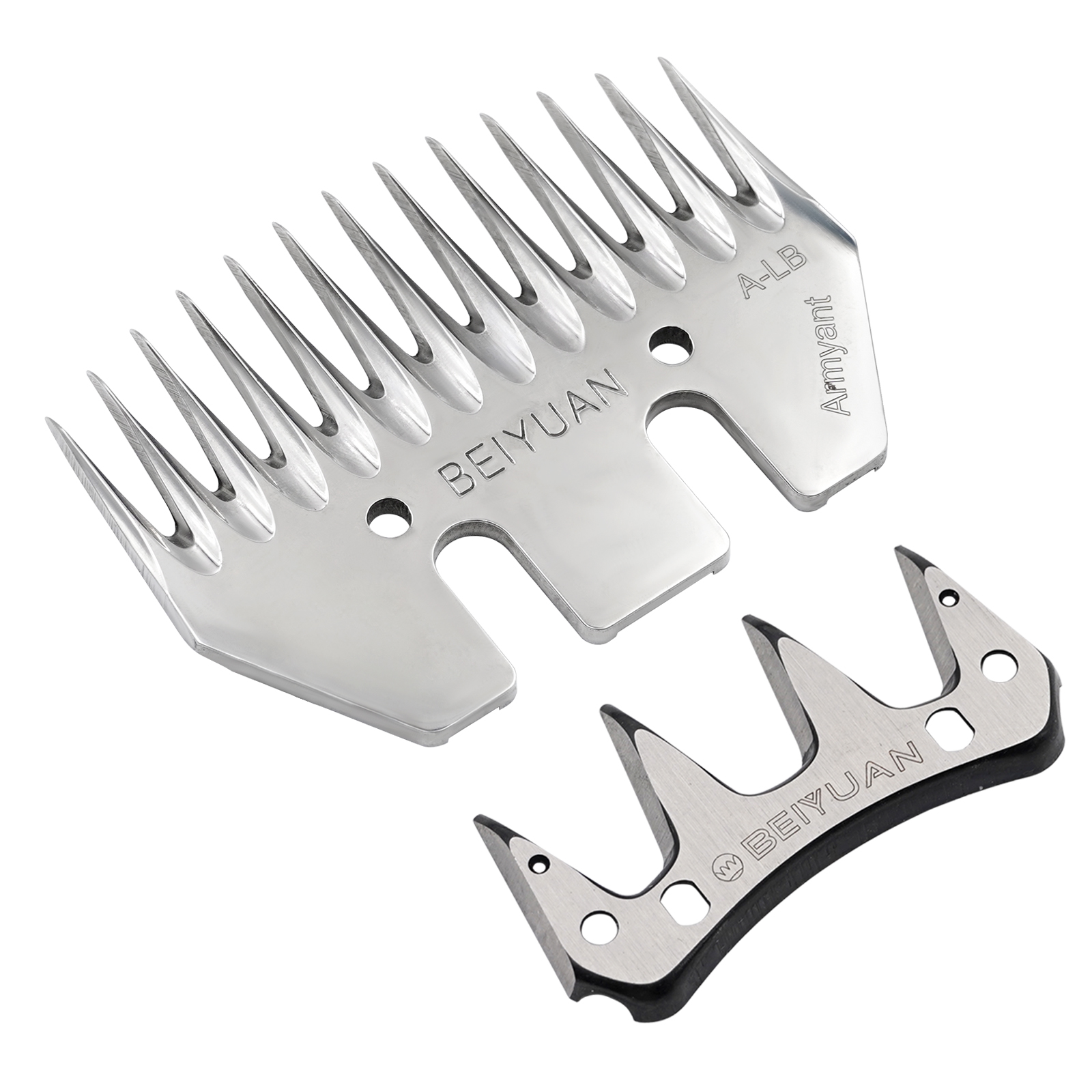 BEIYUAN-cuchilla para esquilar ovejas, tijeras de 9/13 dientes, cortador de Peine convexo para ovejas, tijeras: Gris