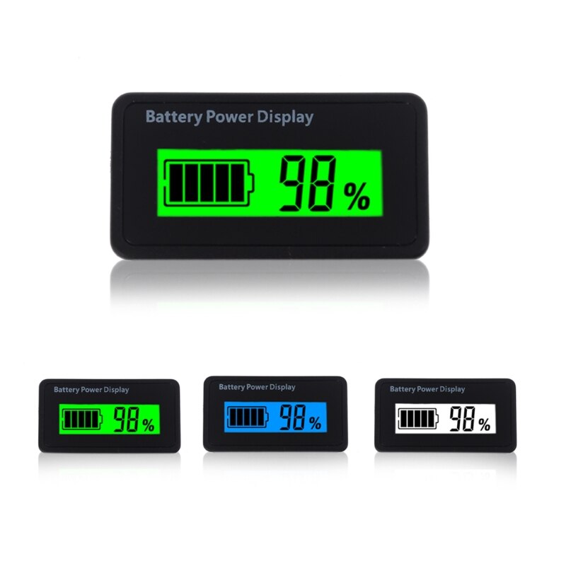 LCD Battery Capacity Monitor, 12-48 V Universal LCD Digital Battery Capacity Display, LCD Battery Capacity Voltmeter Meter