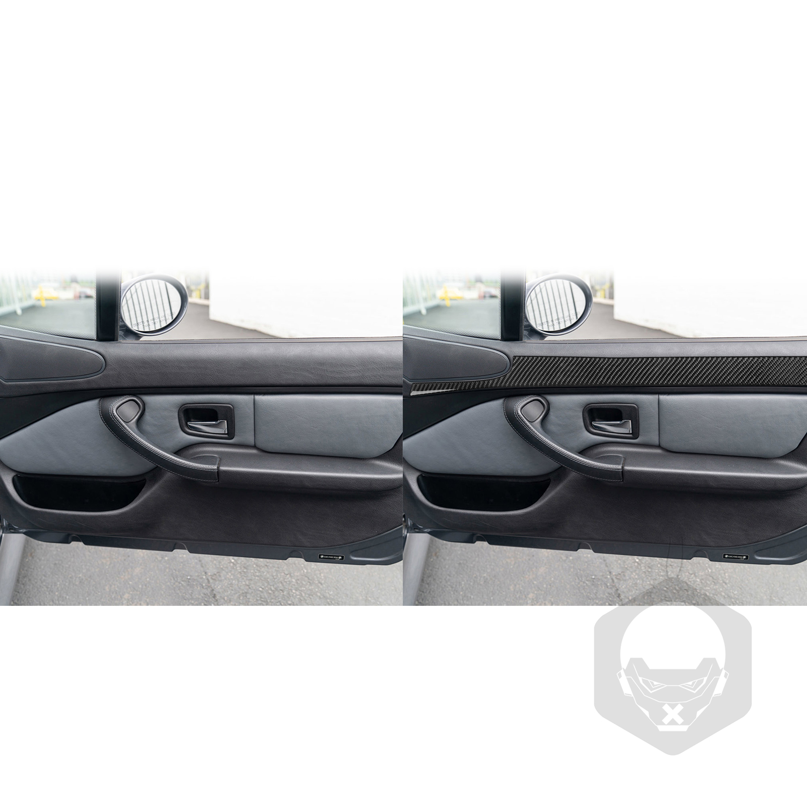 For BMW Z3 E36 1998-2002 Real Carbon Fiber Inner Door Panel Decorative Strip Car Interior Decoration Styling Accessories Sticker