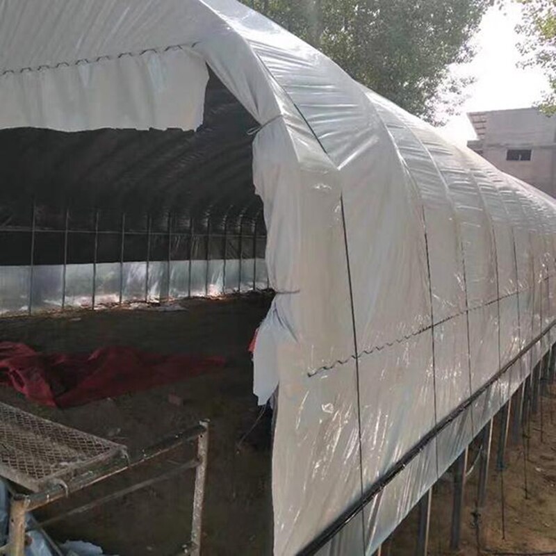 10M Breed Kas Film Outdoor Tuin Zwart-wit Plastic Isolatie Film Voor Magazijnen Zaailing Planten